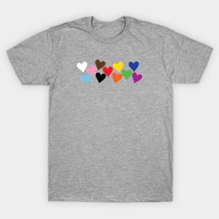 Hearts Progress Pride T-Shirt